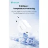 Devia Smart Series 30W GaN PD+QC hálózati gyorstöltő adapter + Type-C/Lightning kábel - fehér