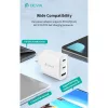 Devia Extreme Speed Series 65W GaN PD hálózati gyorstöltő adapter USB+2xType-C+Type-C kábel - fehér