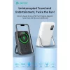 Devia Extreme Speed Magnetic PD 22.5W powerbank/állvány - Lightning/Type-C - 10.000 mAh - fehér