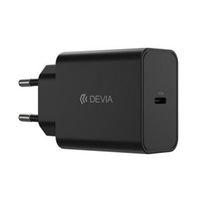   DEVIA ROCKET hálózati töltő Type-C aljzat 45W, PD gyorstöltő, FEKETE