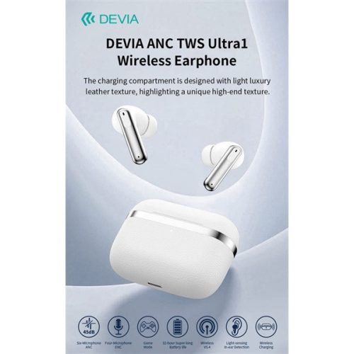 Devia TWS-Ultra1 ANC Bluetooth sztereó headset - fekete