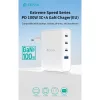 Devia Extreme Speed Series 100W GaN PD hálózati gyorstöltő adapter USB+3xType-C - fehér