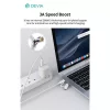 Devia Smart Series 60W+27W PD Type-C/Type-C + Lightning adat- és töltőkábel 1.2m- fehér