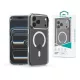 Devia Crystal Series Magnetic 360° kameravédős ütésálló tok - Apple iPhone 17 Pro - átlátszó