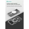 Devia Crystal Series Magnetic 360° kameravédős ütésálló tok - Apple iPhone 17 Pro Max - átlátszó