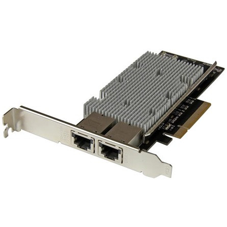 StarTech Dual Port 10Gb/s PCIe x8 Dual RJ45 hálózati adapter low profile