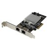 StarTech Dual Port PCI-E x4 10/100/1000Mbps hálózati szerver adapter low profile