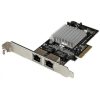 StarTech Dual Port PCI-E x4 10/100/1000Mbps hálózati szerver adapter low profile