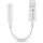 Devia Smart Lightning -> Jack stereo 3,5mm (3pin) M/F adapter fehér