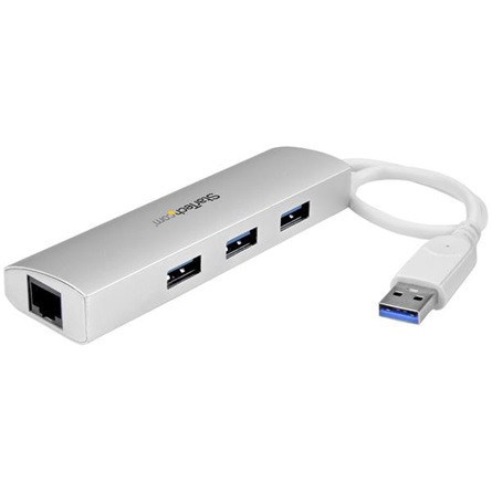 StarTech 3 portos USB3.0 HUB +Gigabit Ethernet