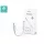 Devia Smart Series, USB-C (Type-C) dugó - 3,5mm jack aljzat audio adapter kábel, fehér