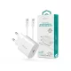 Devia hálózati töltő adapter Type-C bemenettel + Type-C - Type-C adatkábel - 25W- Devia Smart Series PD Quick Charger