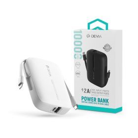   Devia Kintone Series - USB + Type-C - powerbank + Type-C/Lightning kábel - 10.000 mAh - fehér