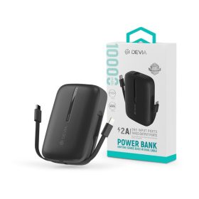   Devia Kintone Series - USB + Type-C - powerbank + Type-C/Lightning kábel - 10.000 mAh - fekete