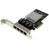 StarTech 1Gb/s PCIe x4 Quad RJ45 hálózati adapter low profile