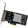 StarTech 1Gb/s PCIe x4 Quad RJ45 hálózati adapter low profile