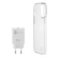 Cellularline kit iPhone 13 mini STARTKITIPH13MIN töltő (USB-C)+átlátszó tok