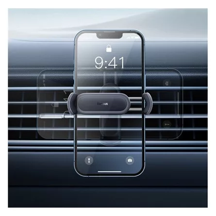 BASEUS STEEL CANNON 2 autós tartó szellőzőre, 5.4-6.7" méret, FEKETE