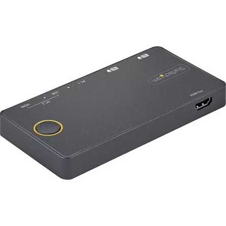 StarTech 2 PORT HYBRID USB-C KVM SWITCH KVM SWITCH - 4K 60HZ HDMI 2.0