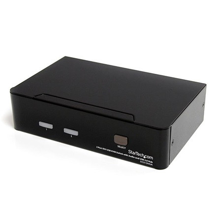 StarTech 2 portos USB2.0 KVM switch + Audio and USB 2.0 Hub