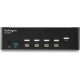 StarTech HDMI Dual Display 4-portos KVM switch fekete