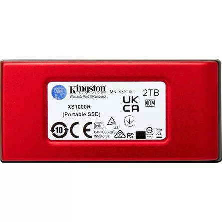 Kingston XS1000 1TB USB3.2 Gen2 C külső SSD piros