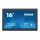 iiyama 24/7 touch monitor, 15,6", 1920x1080, 16:9, 385cd, 28ms, 800:1,/HDMI, T1624MSC
