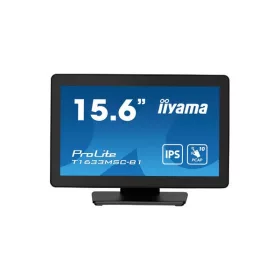   iiyama touch monitor, 15,6", 1920 x 1080, 16:9, 450cd, 5ms, 1000:1, HDMI/DP/UDBx2, T1633MSC-B1