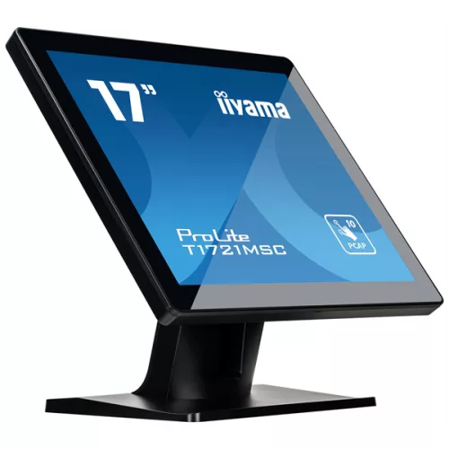 iiyama touch monitor, 17", 1920x1080, 16:9, 230cd, 5ms, 1000:1, VGA/HDMI,  T1721MSC-B2