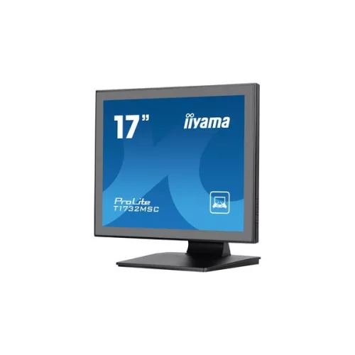 iiyama touch monitor, 17", 1280 x 1024, 5:4, 250cd, 5ms, 1000:1, VGA/HDMI/DP, T1732MSC-B1SAG
