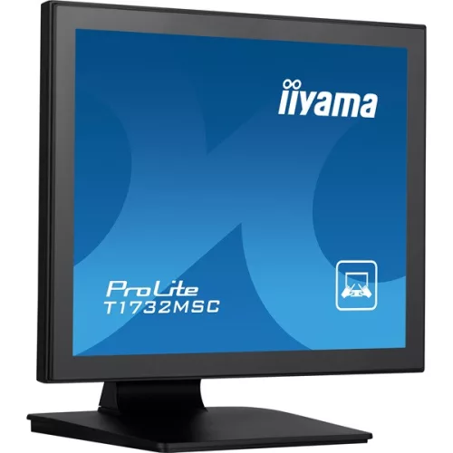 iiyama touch monitor, 17", 1280x1024, 5:4, 225cd, 5ms, 1000:1, VGA/HDMI/DP, T1732MSC-B1S