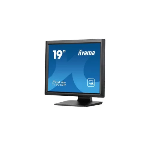 iiyama touch monitor, 19", 1280 x 1024, 5:4, 250cd, 14ms, 1000:1, VGA/HDMI/DP, T1931SR-B1S