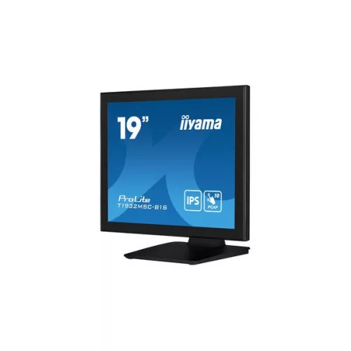 iiyama touch monitor, 19", 1280 x 1024, 5:4, 250cd, 14ms, 1000:1, VGA/HDMI/DP, T1932MSC-B1S
