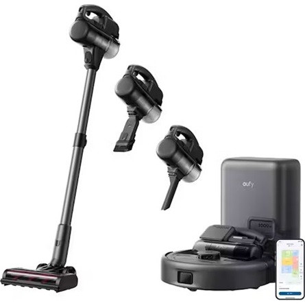 Anker Eufy Vacuum 3-in-1 E20 (Robot & Cordless Stick Vacuum Combo) smart home robot + álló porszívó fekete