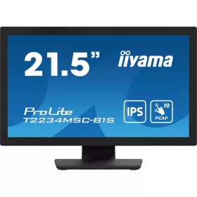   iiyama touch monitor, 21,5", 1920x1080, 16:9, 305cd, 8ms, 1000:1, VGA/HDMI/DP/USB, T2234MSC-B1S