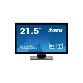   iiyama touch IPS monitor, 21,5", 1920 x 1080, 16:9, 600cd, 5ms, 1000:1, HDMI/DP/USBx2, T2238MSC-B1