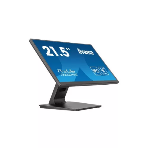 iiyama touch IPS monitor, 21,5", 1920 x 1080, 16:9, 250cd, 5ms, 1000:1, HDMI/DP/USBx2, T2252MSC-B2