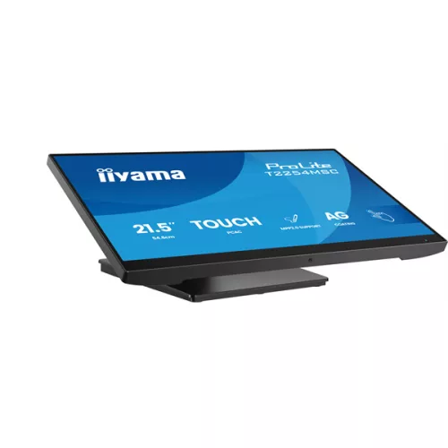 IIYAMA touch IPS monitor 21.5" T2254MSC-B1AG, 1920x1080, 16:9, 300cd/m2, 4ms, HDMI/DP,  hangszóró