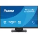 iiyama touch IPS monitor, 23,8", 1920 x 1080, 16:9, 300cd, 4ms, 1000:1, HDMI/DP/USBx2, T2454MSC-B3AG