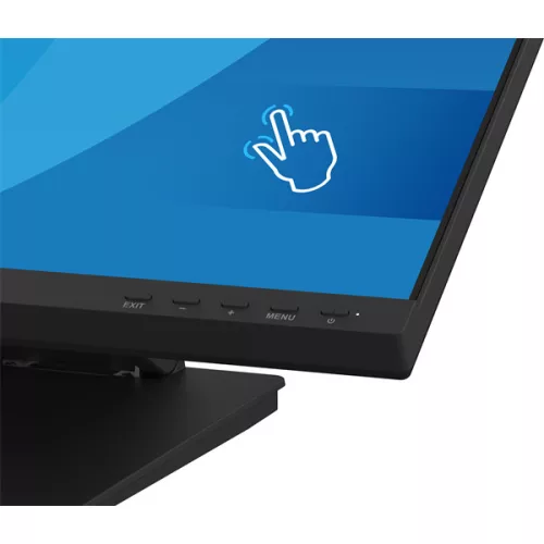 iiyama touch IPS monitor, 23,8", 1920 x 1080, 16:9, 300cd, 4ms, 1000:1, HDMI/DP/USBx2, T2454MSC-B3AG