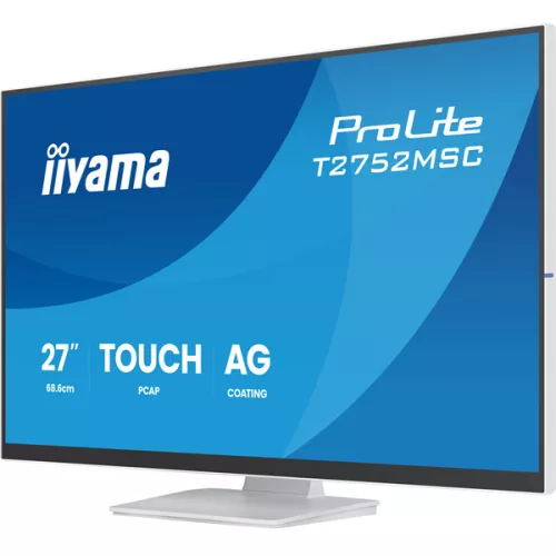IIYAMA touch IPS monitor 21.5" T2752MSC-W1AG, 1920x1080, 16:9,  400cd/m2, 5ms, HDMI/DP,  hangszóró
