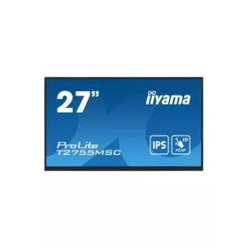   iiyama touch IPS monitor, 27", 1920 x 1080, 16:9, 400cd, 5ms, 1000:1, HDMI/DP/USBx2, T2755MSC-B1