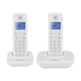   MOTOROLA T402 telefon készülék (vezeték nélküli, 2 kézibeszélő, kijelző, DECT) FEHÉR