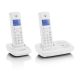 MOTOROLA T412 telefon készülék (vezeték nélküli, 2 kézibeszélő, kijelző, DECT) FEHÉR