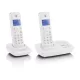 MOTOROLA T412 telefon készülék (vezeték nélküli, 2 kézibeszélő, kijelző, DECT) FEHÉR