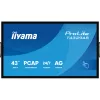 iiyama 24/7 VA interaktív kijelző, 42,5", , 3840x2160, 16:9, 500cd, 8ms, 4000:1, HDMI/USB-C/Ethernet, T4329AS