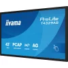 iiyama 24/7 VA interaktív kijelző, 42,5", , 3840x2160, 16:9, 500cd, 8ms, 4000:1, HDMI/USB-C/Ethernet, T4329AS