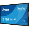 iiyama 24/7 VA interaktív kijelző, 42,5", , 3840x2160, 16:9, 500cd, 8ms, 4000:1, HDMI/USB-C/Ethernet, T4329AS