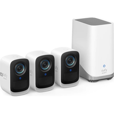 Anker Eufy eufyCam S300 (eufyCam 3C) 3-Cam Kit Wi-Fi smart home kültéri IP kamera IP65 (3+1db)