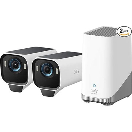 Anker Eufy eufyCam S3 Pro kit smart home kültéri IP kamera + napelem (2db + 1db HomeBase S380)
